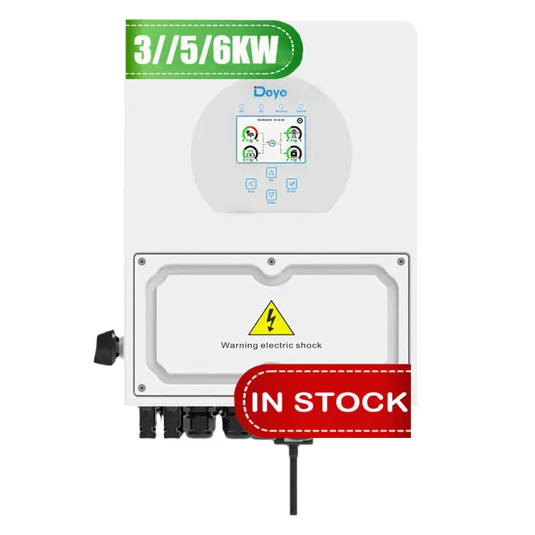 Deye 3kw 3 6 кВт 5kw 6kw SUN-3.6K-SG04LP1-EU SUN-5K-SG04LP1-EU SUN-6K-SG04LP1-EU однофазный 2 со слежением за максимальной точкой мощности солнечный гибридный инвертор