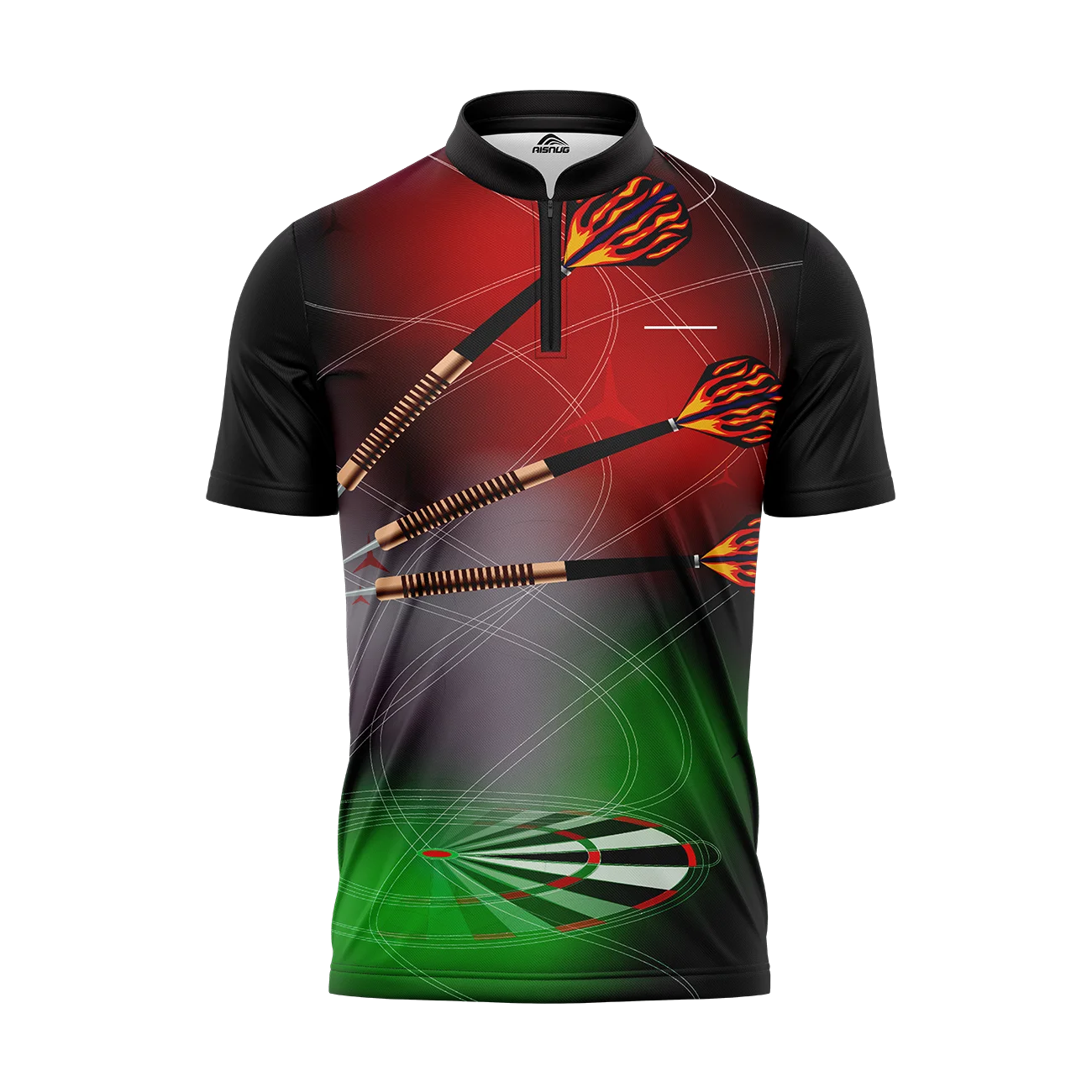 shark button up sublimated custom ladies cheap dart shirts logos with pocket