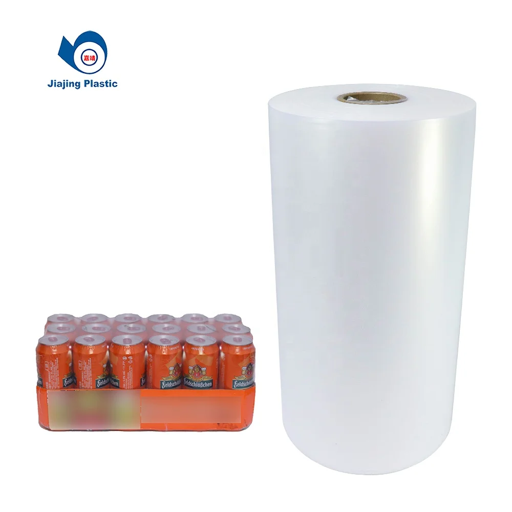 Recyclable Clear Ldpe Film Easy Ldpe Food Plastic Shrink Wrap Film Packaging Shrink Wrapping Roll Industrial PE Customized 16