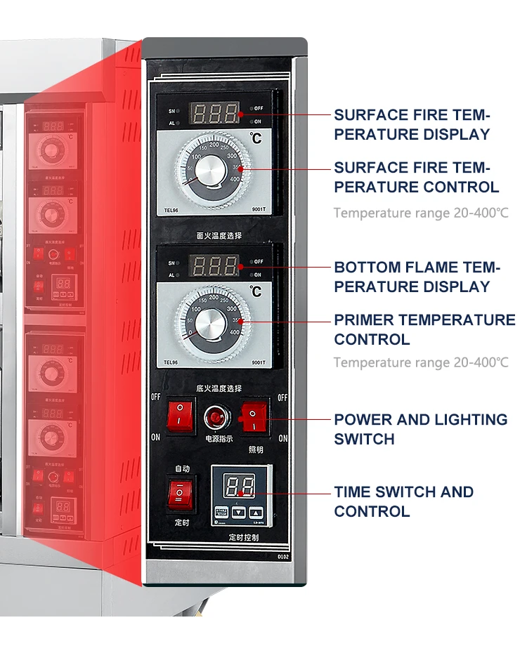 Pastry equipment Baking tools Commercial gas electric pizza oven for sale