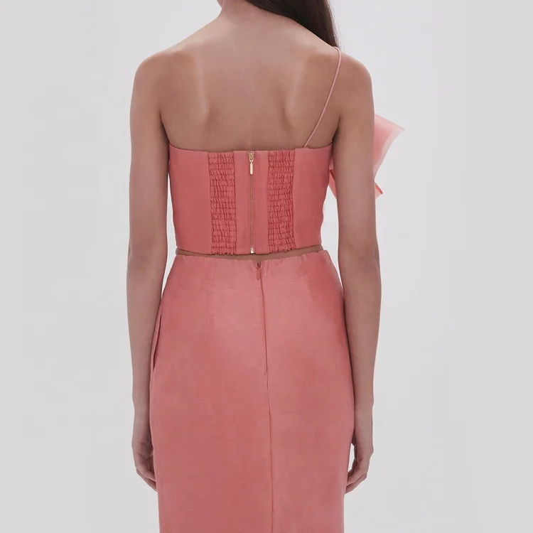 Tongrui New Arrival Grace Linen Ladies Two Piece Set Grace Party Dresses Women Evening Elegance