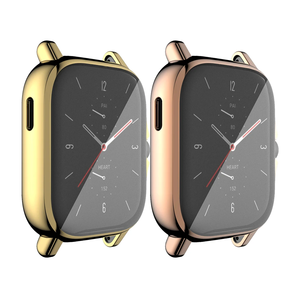 Гальванический гибкий силиконовый чехол для часов ТПУ чехол для Amazfit Gts 2 2e