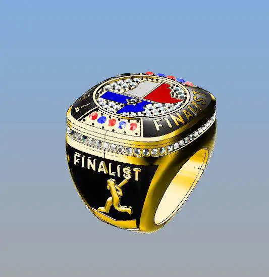 China Factory Custom Cheap TEXAS Flag Baseball Gold Champions Ring Silver Finalist Ring 2022 Trendy Rings