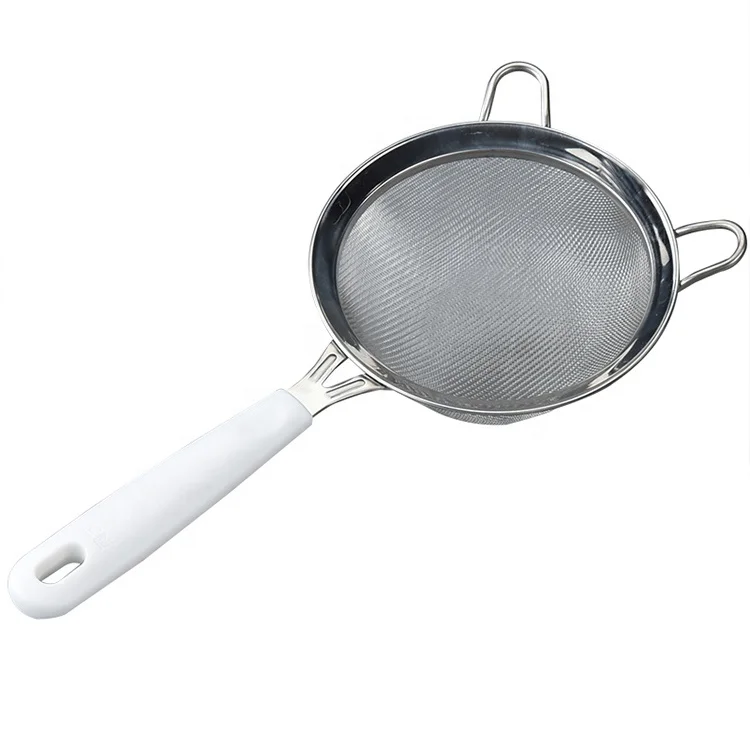 Kitchen accessories Stainless steel kitchen utensils mesh strainer colander