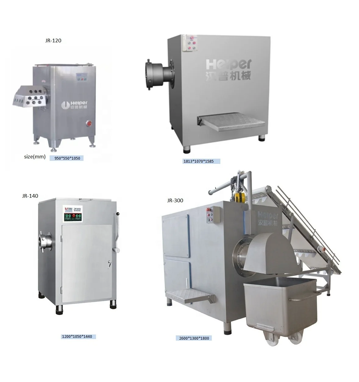 Industrial Large Capacity Frozen Meat Processing Line Frozen Meat Breaker Frozen Meat Grinder Machine for Sale