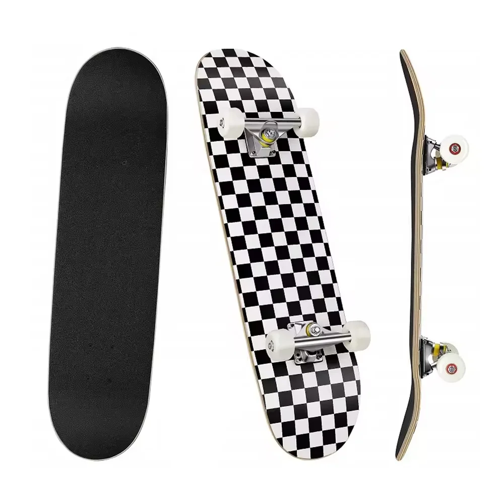 Wholesale professional skateboard manufacturer 7 ply Canadian maple complet skateboard