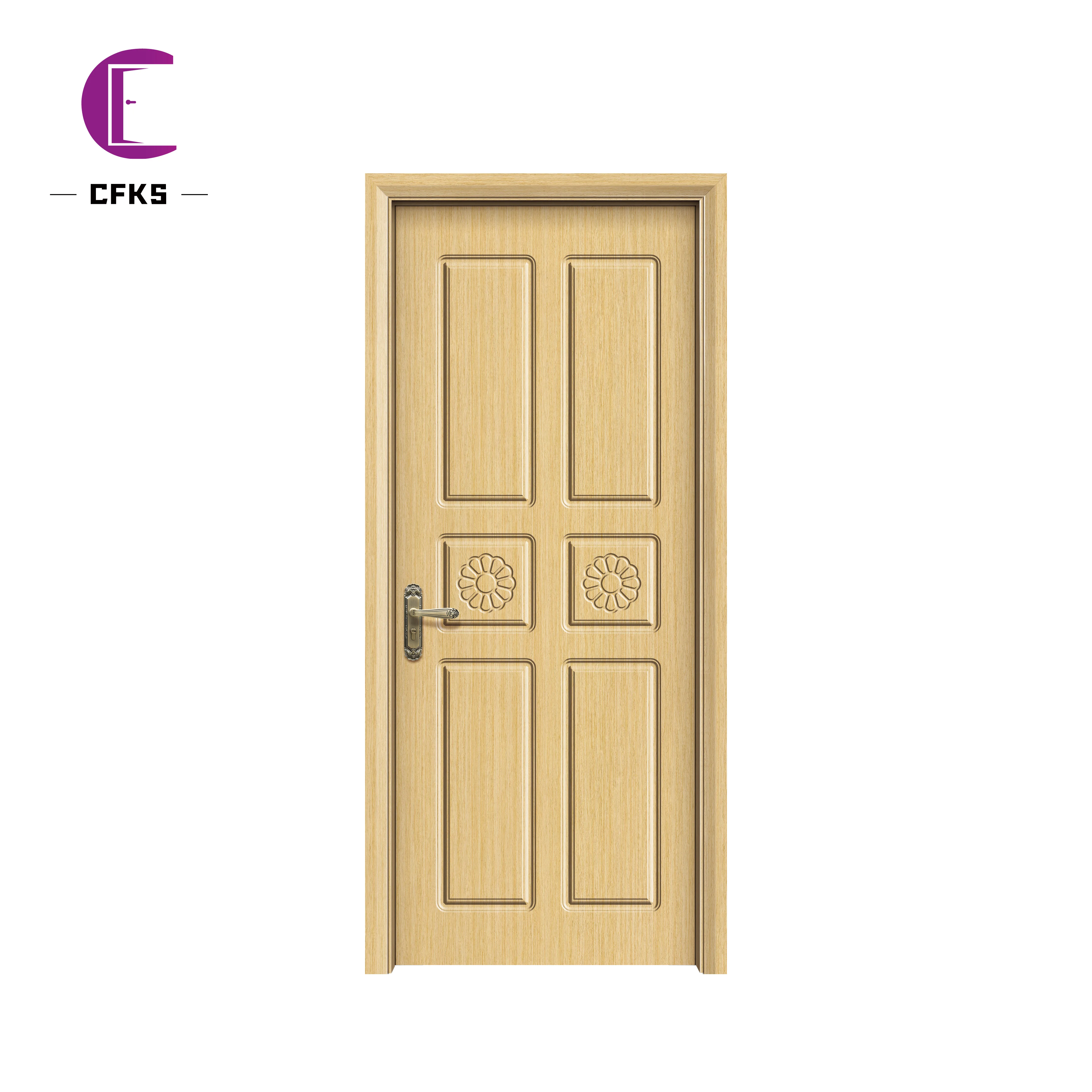 Waterproof WPC Door Panel ABS/PVC/WPC door skin china door manufacture