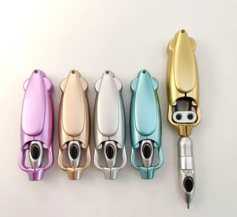 2024 new trend Metamorphic robotics ball point pen accessories colorful press and bounce for nurse student pendant