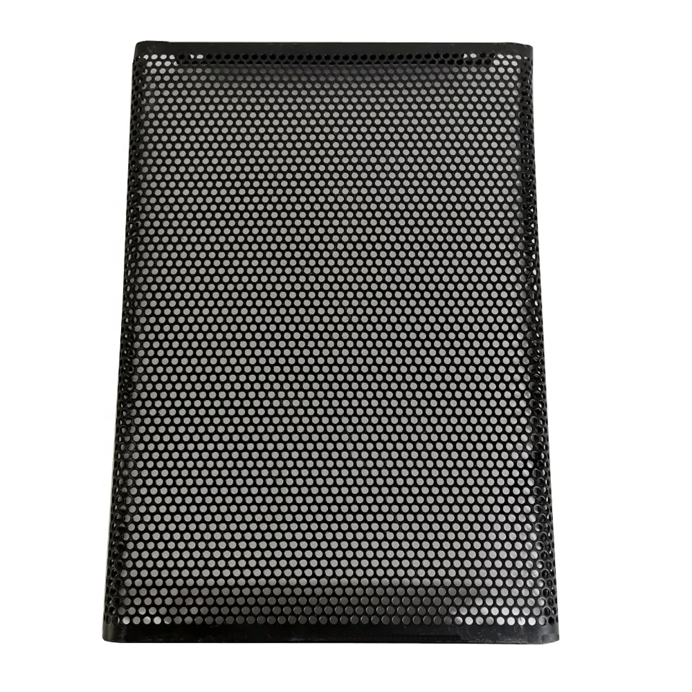 
Black hexagonal steel 0.6mm thickness perforated Metal Sheet speaker grill 