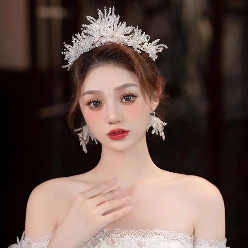 New Design Fashion Handmade Bride Headwear Women Hair Accessories Wedding Bridal Headband