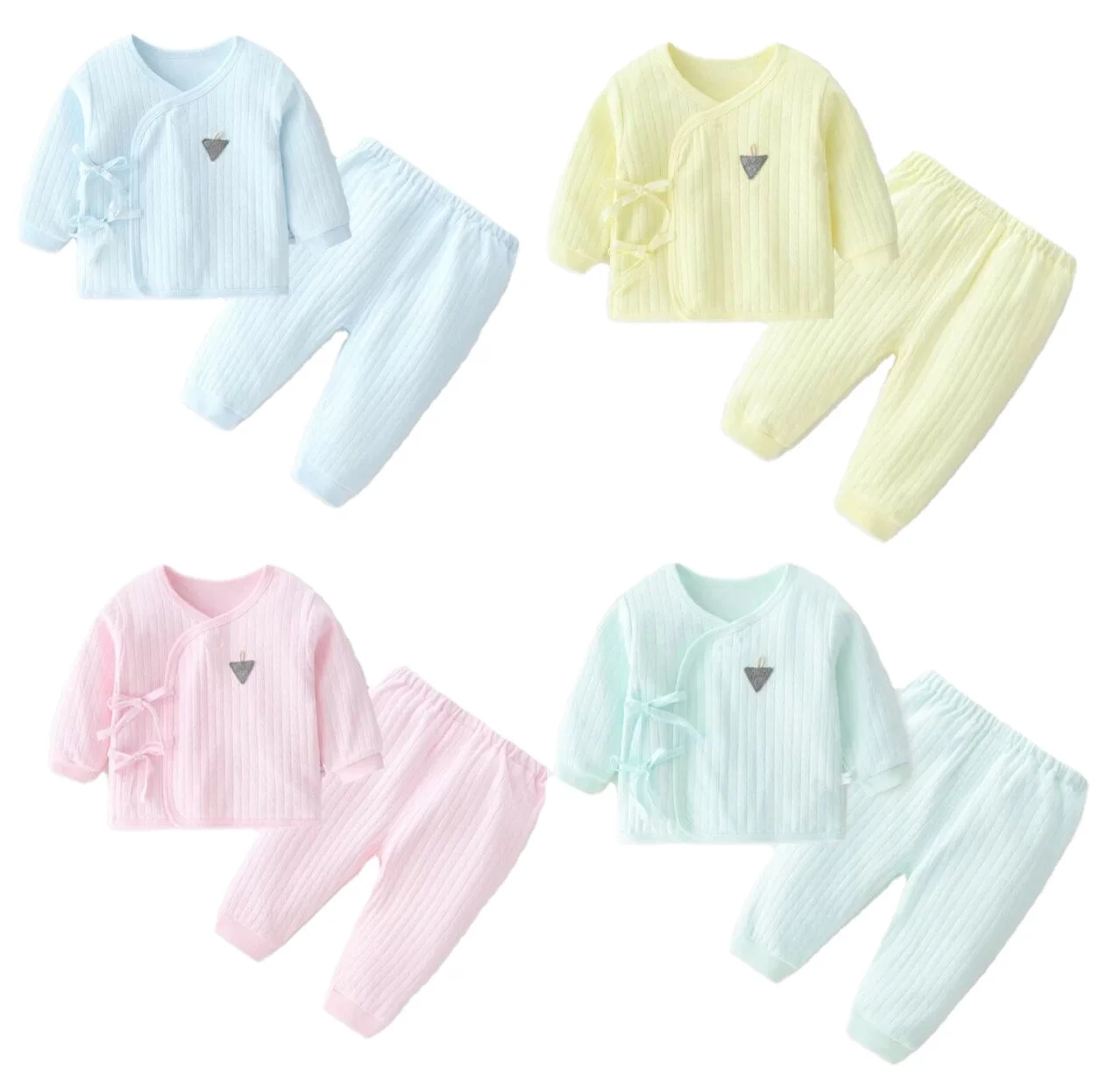 Оптовая продажа, домашняя одежда для маленьких мальчиков, весенне-осенняя одежда из органического хлопка для новорожденных, Одежда для новорожденных, детские пижамы