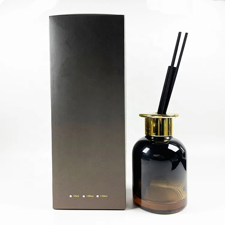 Роскошная бутылка диффузора 100 мл 150 200 стеклянные бутылки в форме колокольчика ароматические с Золотой T-образной крышкой
