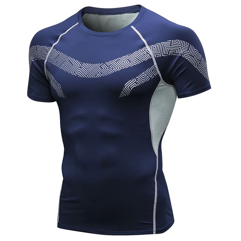 Quick Dry breathable outdoor training active wear mens bodybuilding muscle fit gym top athleisure conjuntos deportivos
