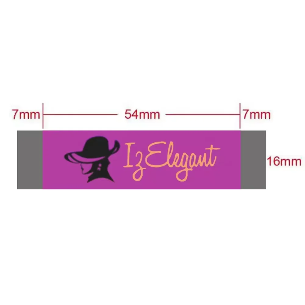 Customized logo Oem Machine Weaving Clothing Tags 50D Damask Woven Label