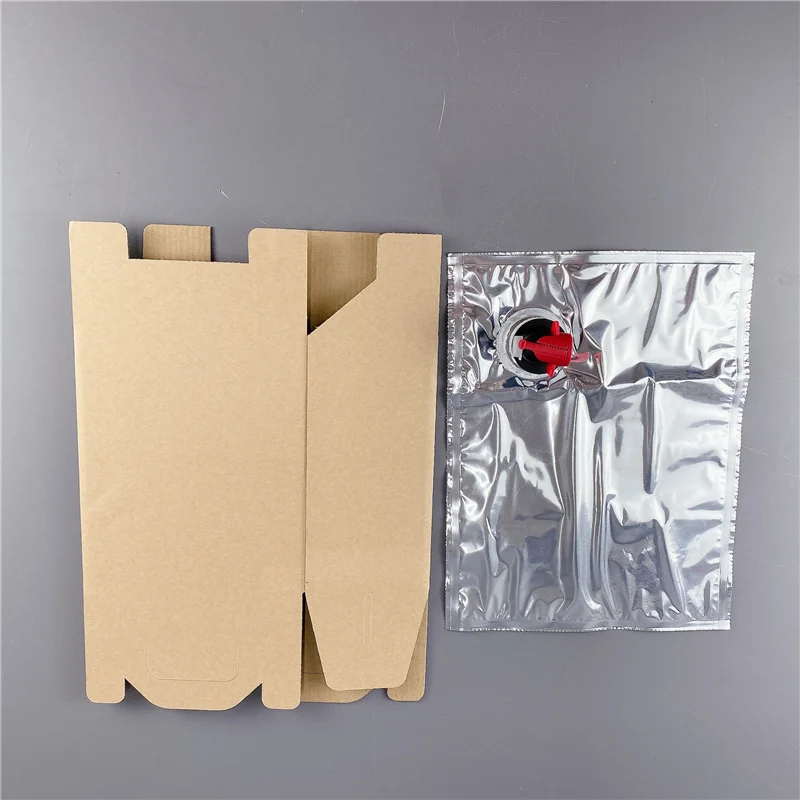 Custom Plastic Packaging Bag In Box Dispenser 3L 5L 10L 20L for Coffee Wine Juice Olive Oil Syrup With Vitop Tap