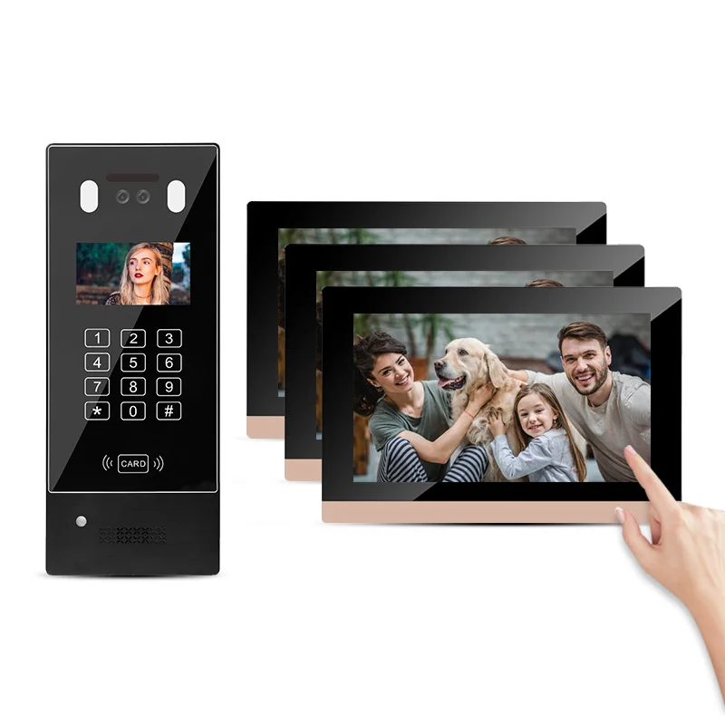 10 inch touch screen 2.4G Wireless Video Intercom Doorbell Video Intercom Night Vision intercom security alarm systems for homes