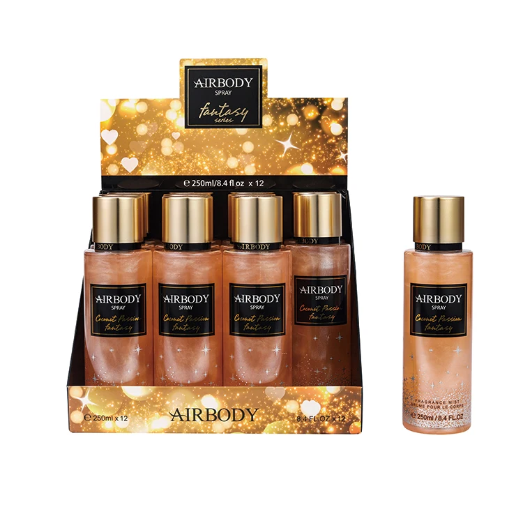 High capacity  long lasting mist perfume Minimalist design 250ml natural floral body mist body spray for women