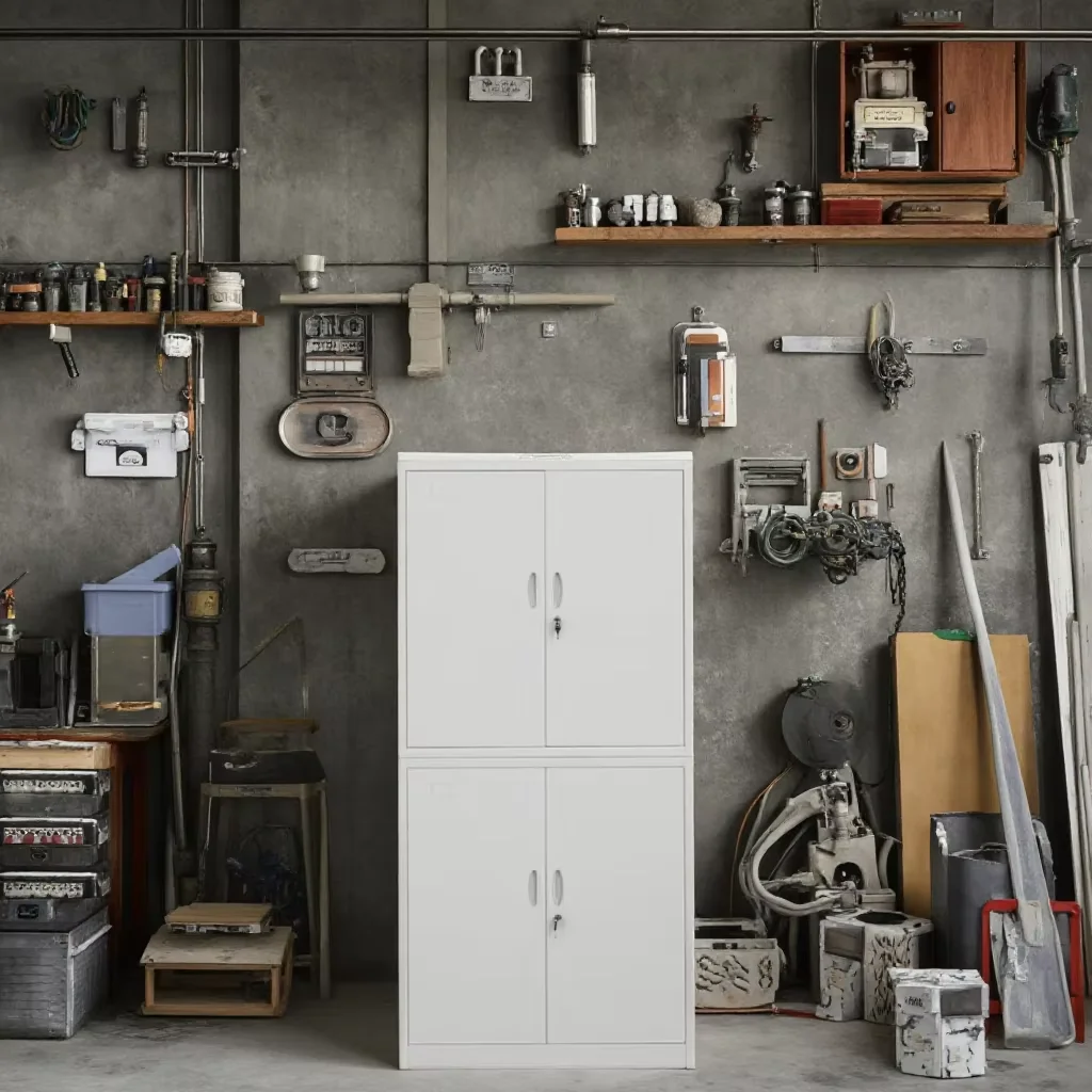 Durable Metal Steel File Storage Cabinet, Perfect for Secure Office Storage, with Anti-theft and Fireproof Features.