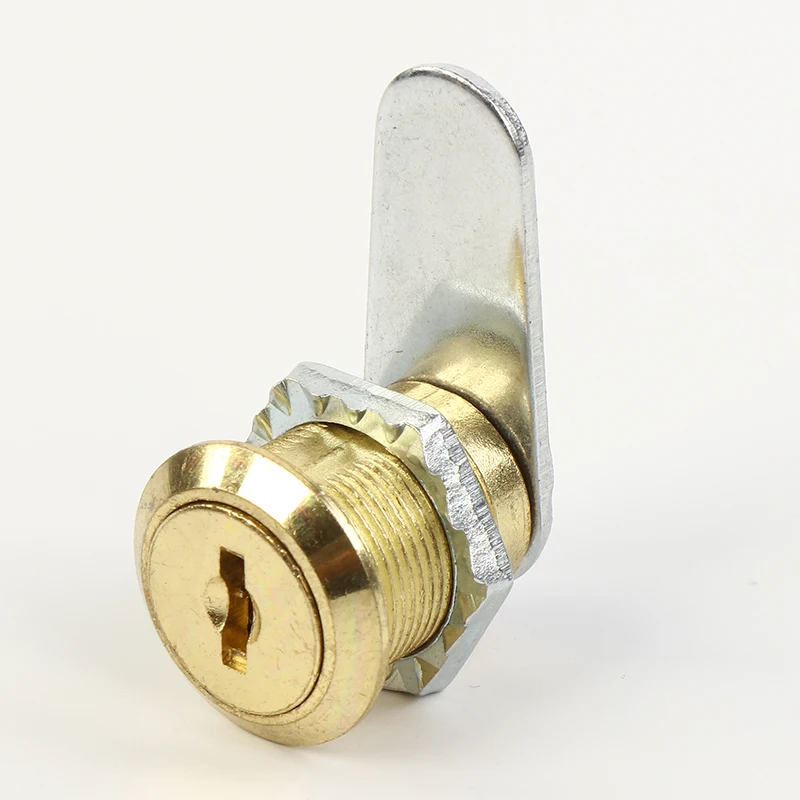 Металлический фитинг из цинкового сплава, хромированный цилиндрический замок для шкафа D18