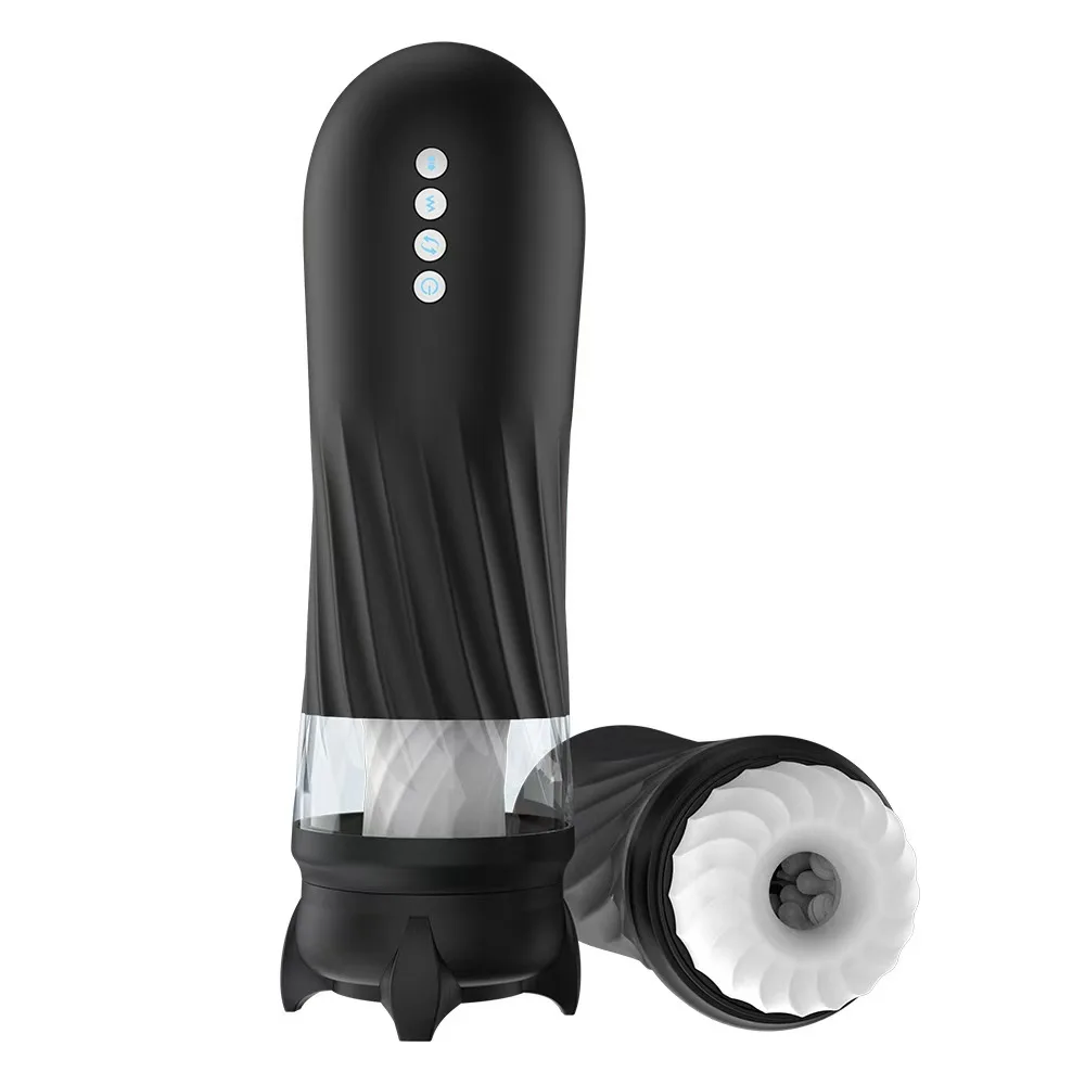 Automatic Male Masturbator cup Adult Sex Toys for Men with 3 Twisting and 5 Thrusting Vibration Modes Hands-Free Heating