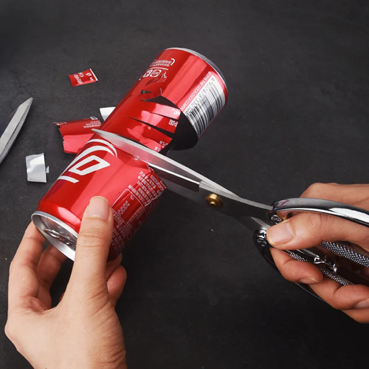 Factory direct selling multifunctional kitchen household scissors stainless steel alloy handle strong scissors