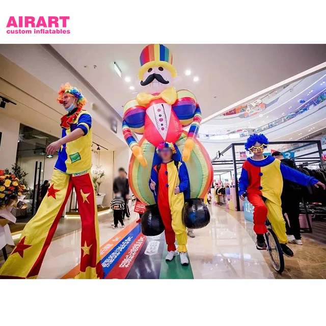 3mH inflatable LED lighting robot shaped costume for party supply