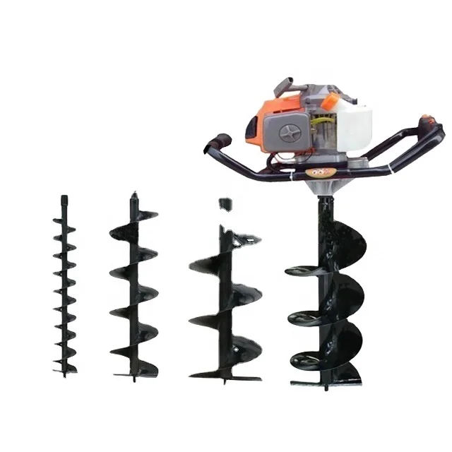 Hot Sale Portable  earth auger drill for plantation 2 stroke hole drilling auger