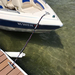 Bungee Boat Dock Lines with Hook 4 Feet wharf line Mooring Rope Boat Accessories Docking Lines PWC Shock Cords for Boats Kayak