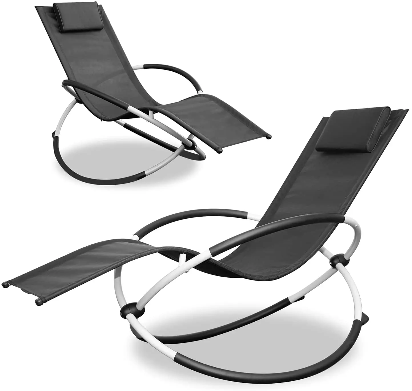 Hot Selling Modern Sun Bed Lounger KD Structure Tesliene With Steel Frame Beach Sun Loungers For Pool Side