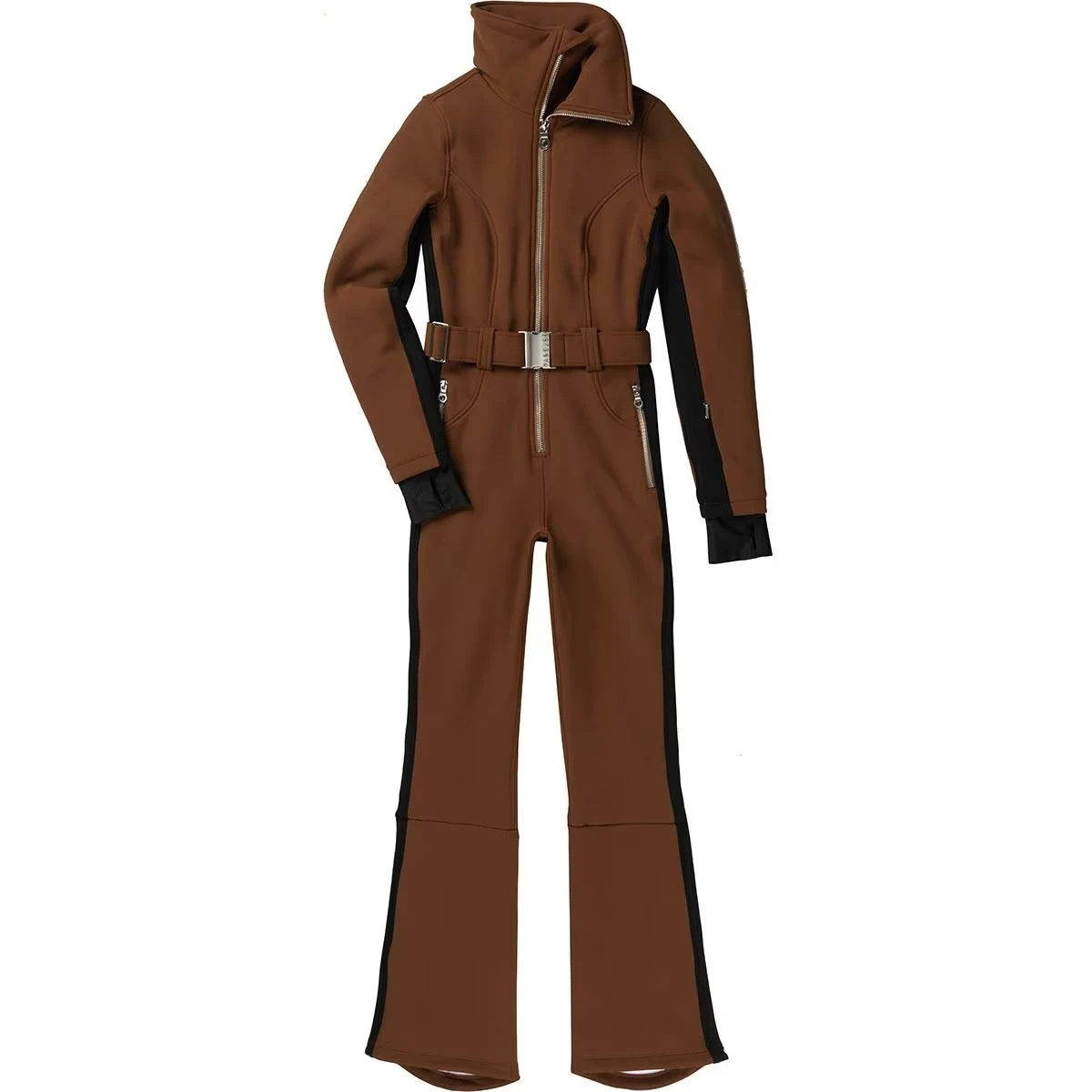 Fashionable Snowboard  Slim-fit Ski  Winter Ski Jumpsuit Women Retro Waterproof Hood Ski Suit One Piece Snowsuit