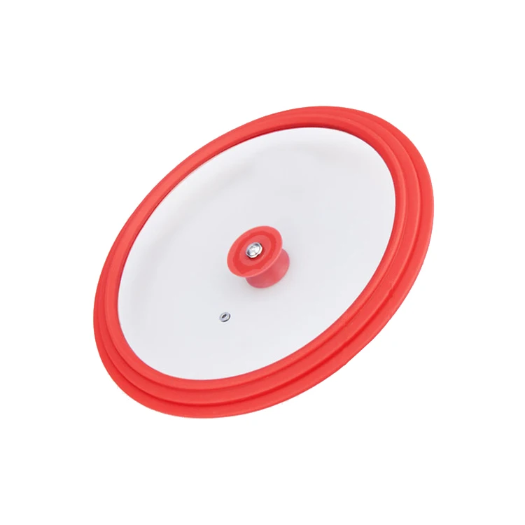 New multifunctional universal silicone pot cover Silicone cooking food-grade popular tempered glass cover