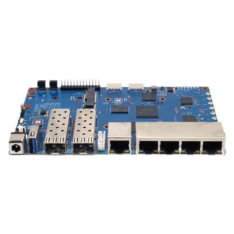 Banana Pi BPI-R3 MediaTek MT7986 Quad core Cortex A53+MT7531Chip 2G DDR RAM 8G eMMC Support POE Linux 5.4 EC25 LTE 4G SD Card