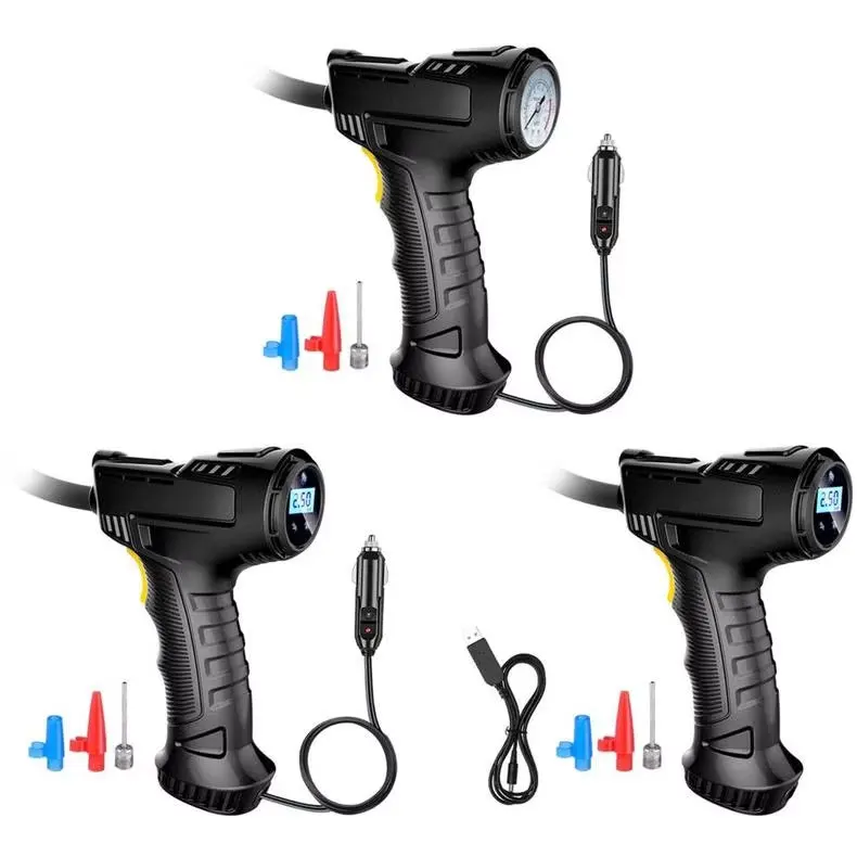 Car Tyre Inflator Wired Cordless 12V Hand Held Air Compressor Wireless Handheld Electric Pump for Tires