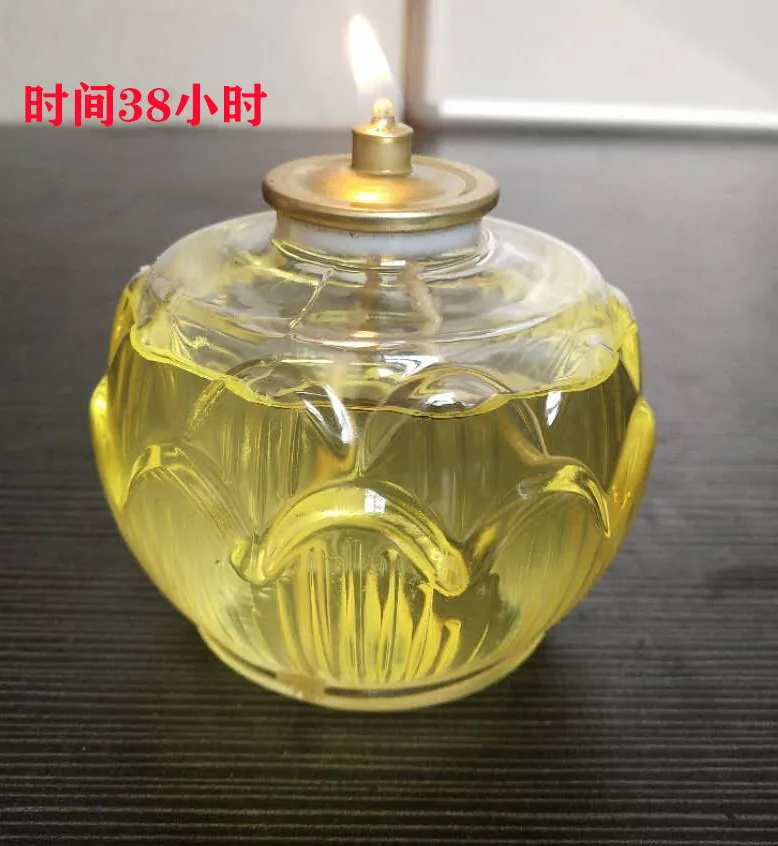 Hot selling decoration design desktop glass oil torch oil candle lamp kerosene oil lamp