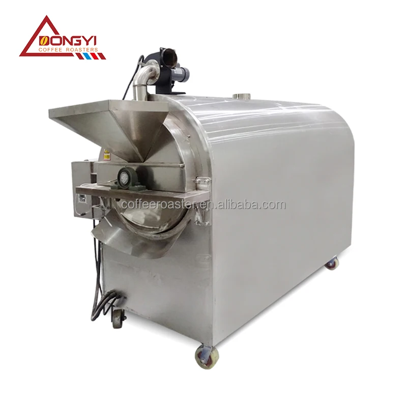 Industrial Roaster Oven 500kg Drum Nut for Peanut Corn Rice Melon Seed New & Used Stainless Steel for Food Shops