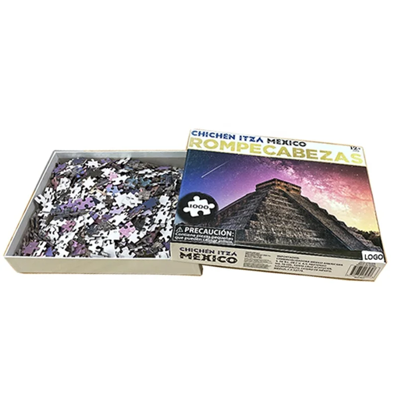 China Supplier Custom blank sublimation Puzzles 1000 For Adult Pieces Paper Cardboard Picture Jigsaw Puzzle 1000 Pieces
