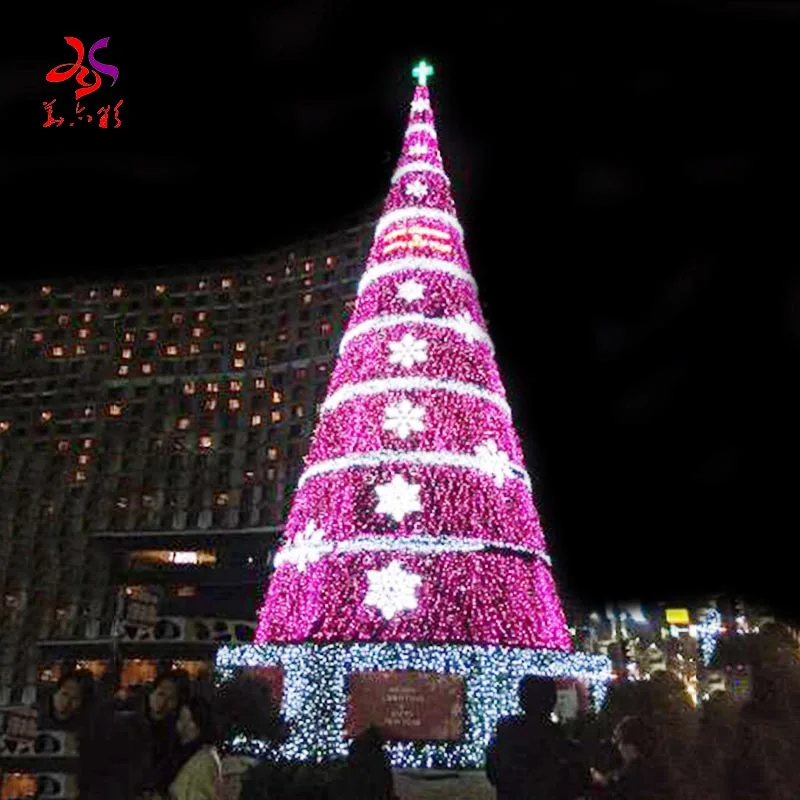 2024 New Year Large Decoration Christmas Tree Giant Outdoor 20Ft 30Ft 40Ft 50Ft Customizable Christmas Tree