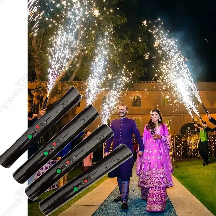 Hand held reusable cold pyro ice fountain cold pyro shooter cold flame machine for festival