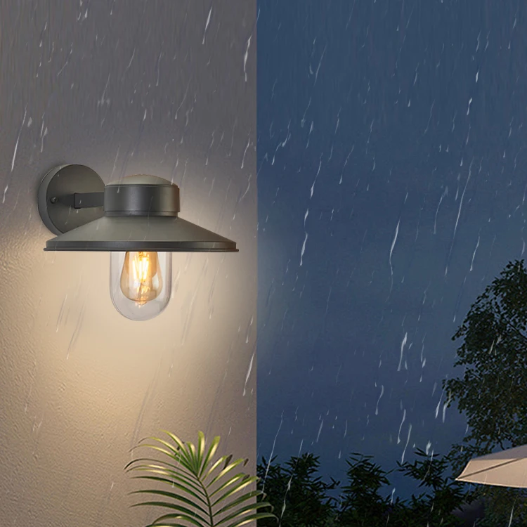 Aluminum outside Down light outdoor garden light Exterior Wall Sconce E27 LED Outdoor Wall Lamp