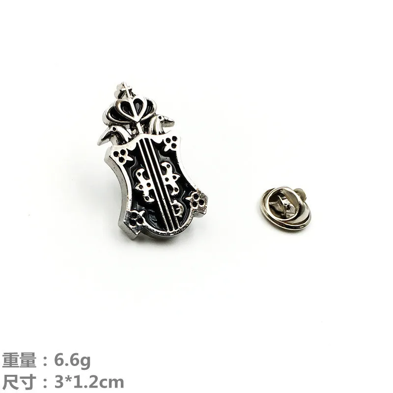 Anime Jewelry Black Butler Logo Alloy Keychain Cosplay Rope Chain Pendant Necklace