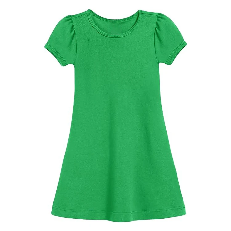 Sweet Summer baby Dress for Little Girl Korean Bubble Sleeve Princess Skirt Large Sweep Sleeveless Style ODM Supply