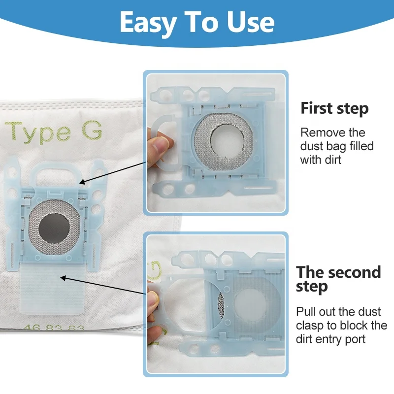 Fit for Bosch Type G GL30 BSG7 BSGL5 BGL45 3D Efficiency AirClean Efficiency Dust Bag