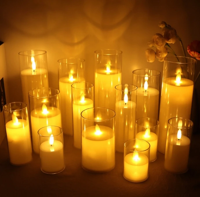 Acrylic Electronic Candle Cup Wax Candle Light