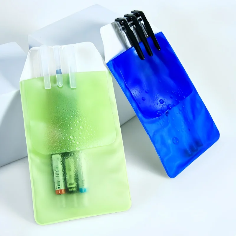 PVC Multicolor Pen Pencil Case Pen Holder Pocket Organizer Medical Pen Leak proof Pencil Box for Doctors