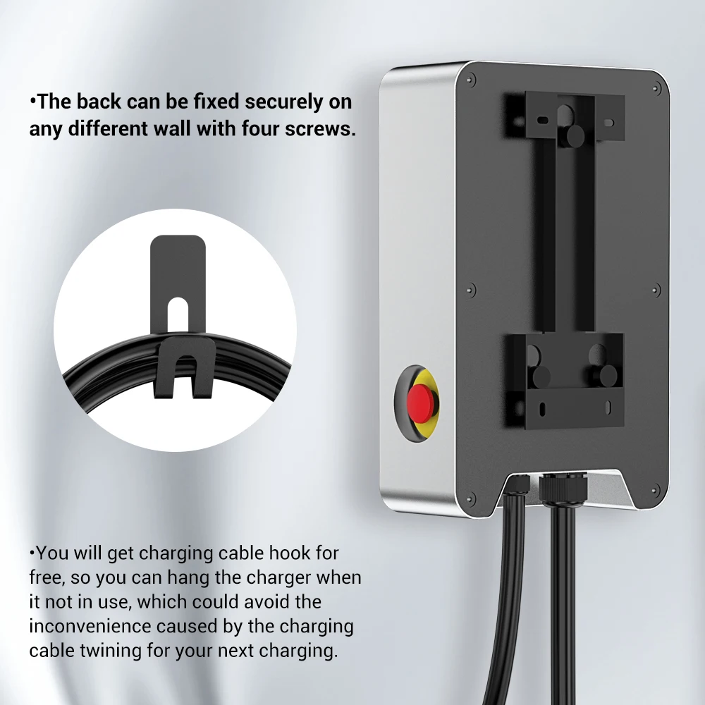 
Portable Wallmounted Electric Ev Charging Station Type 2 For Home 32 amp 7.2kw ev charger 