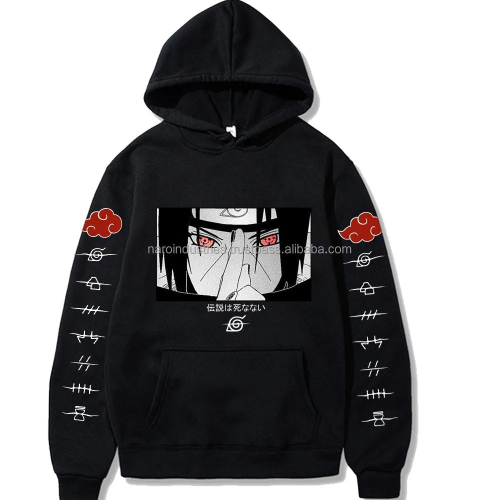 
Hot Selling Customized Naruto Design Pattern Unisex Sweatshirt Top Hoody Plus Size Fleece Casual Wear Hoodies 