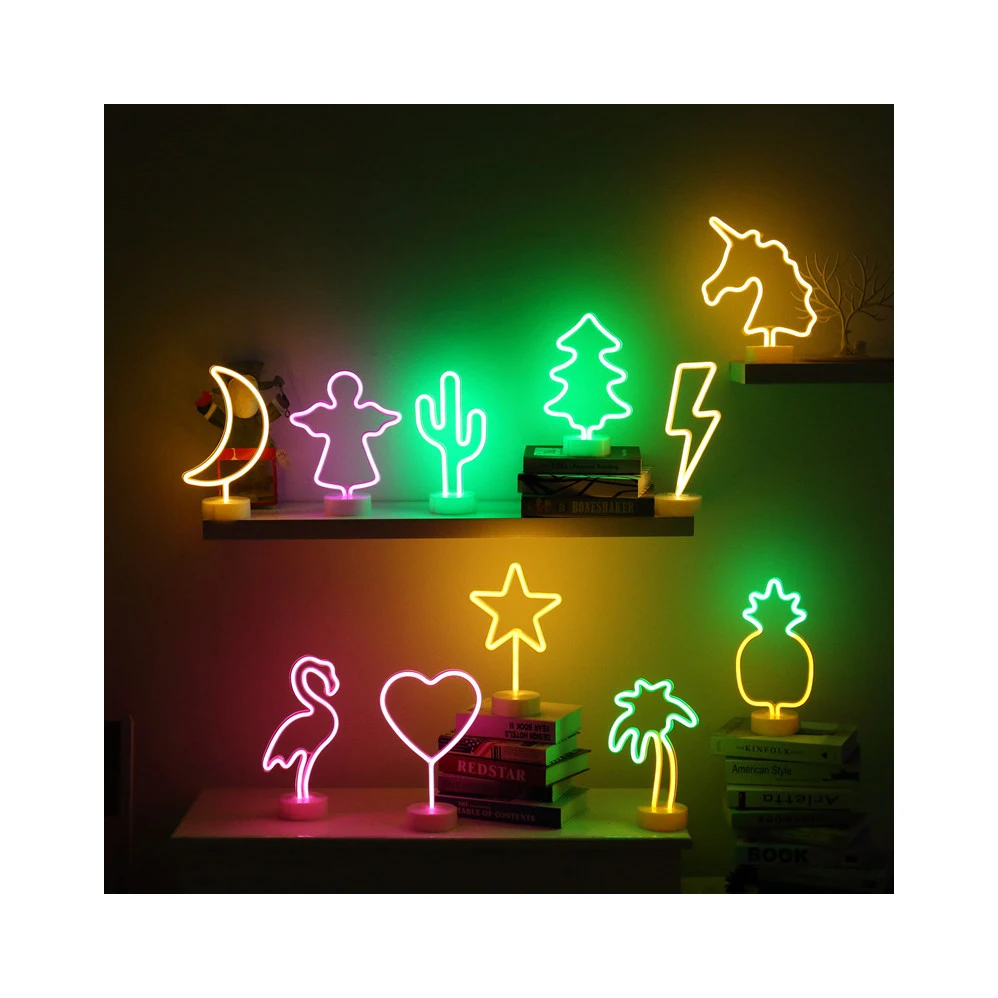 
 Неоновая настольная лампа по заводской цене  