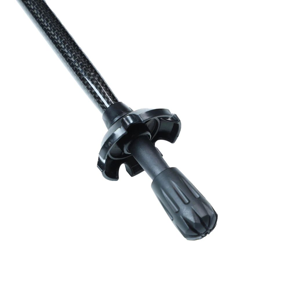 Black 3 Sections Adjustable Trekking poles Factory Manufacture Outdoor Stick 3K Carbon Fiber with Soft EVA Handle
