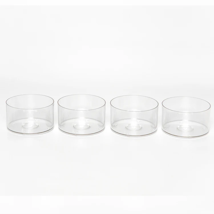 transparent plastic decorative candle containers for making candles