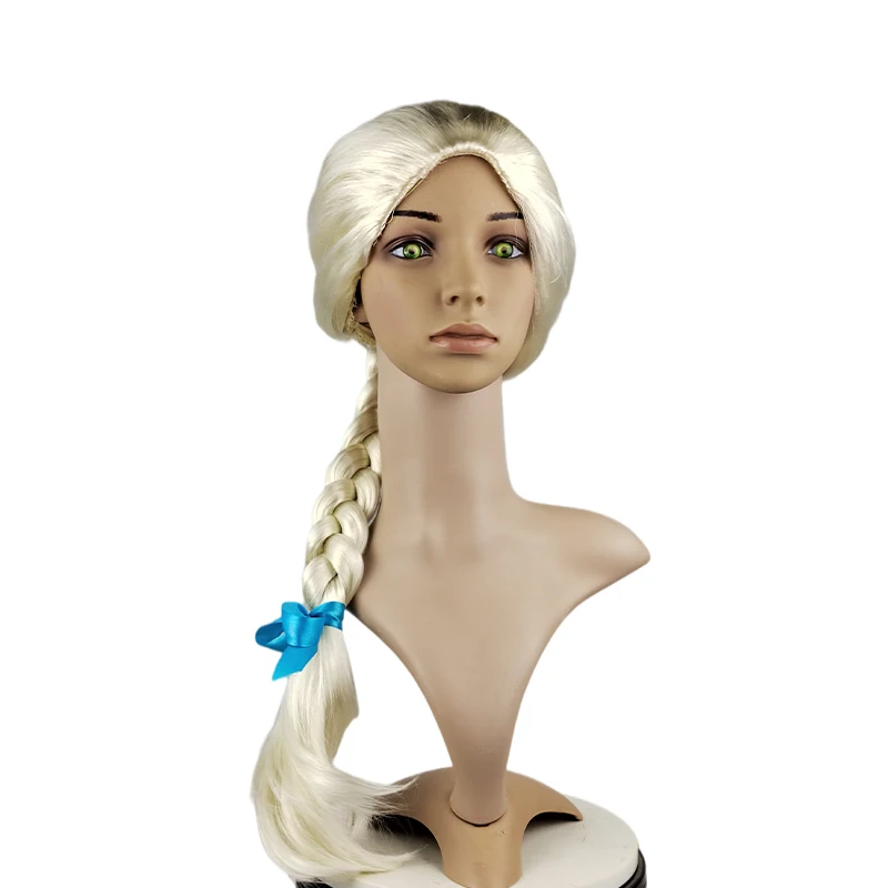 Hot Selling and Factory Wholesale Cosplay Wig of Elsa Princess in Frozen Synthetic Hair Cosplay Wig With Low Price